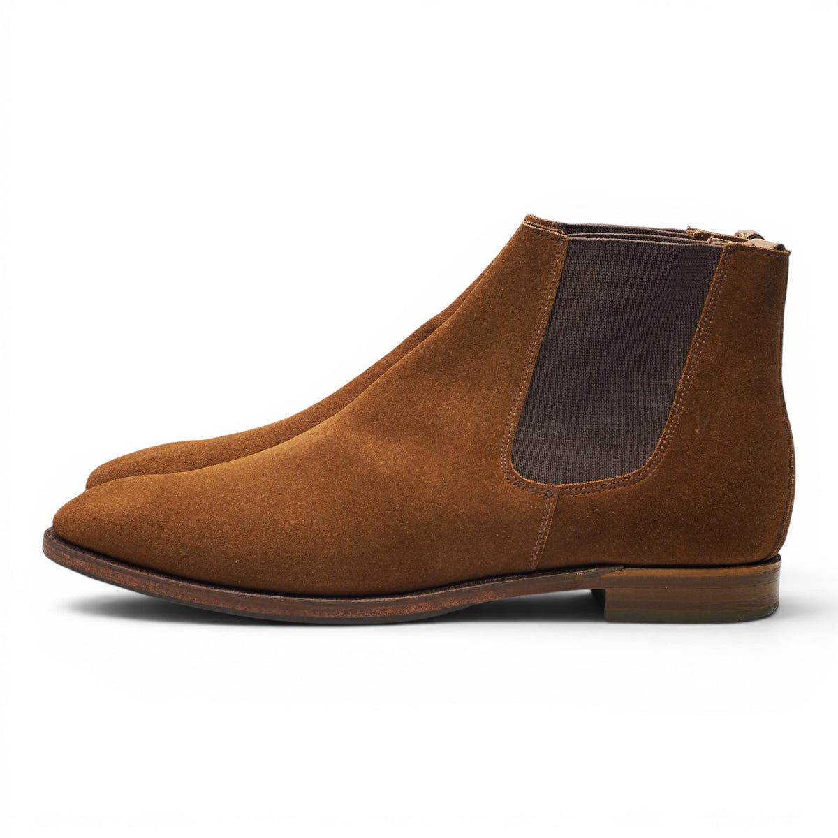 Shipton & Heneage 'Bromley' Snuff Brown Suede Chelsea Boots UK 10 F