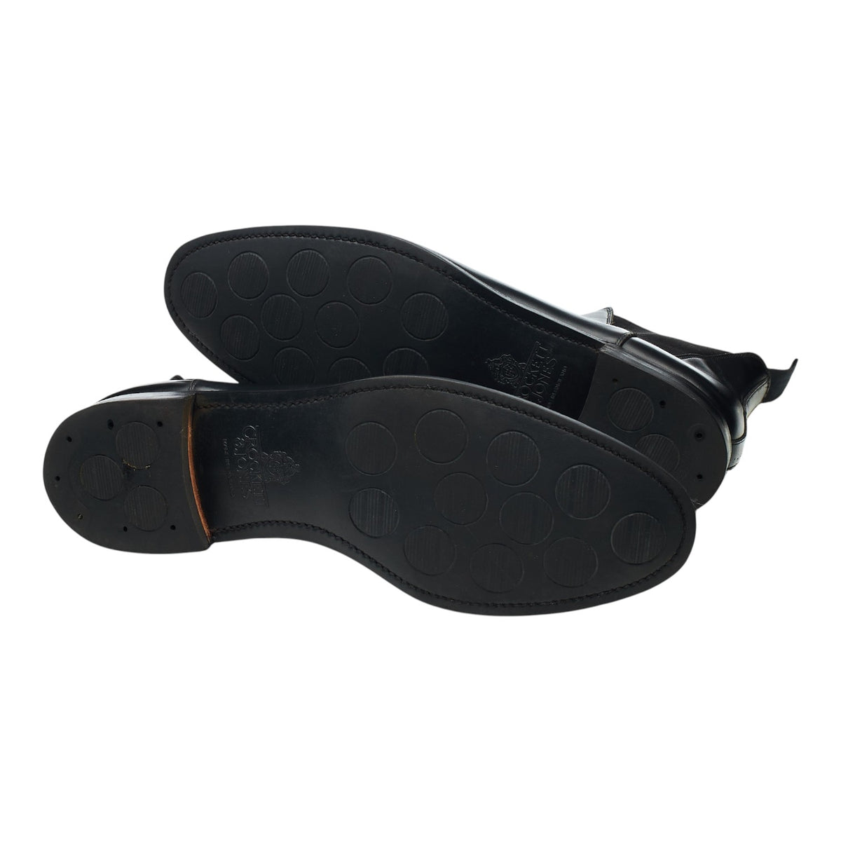 'Chelsea 8' Black Leather Chelsea Boots UK 10 E