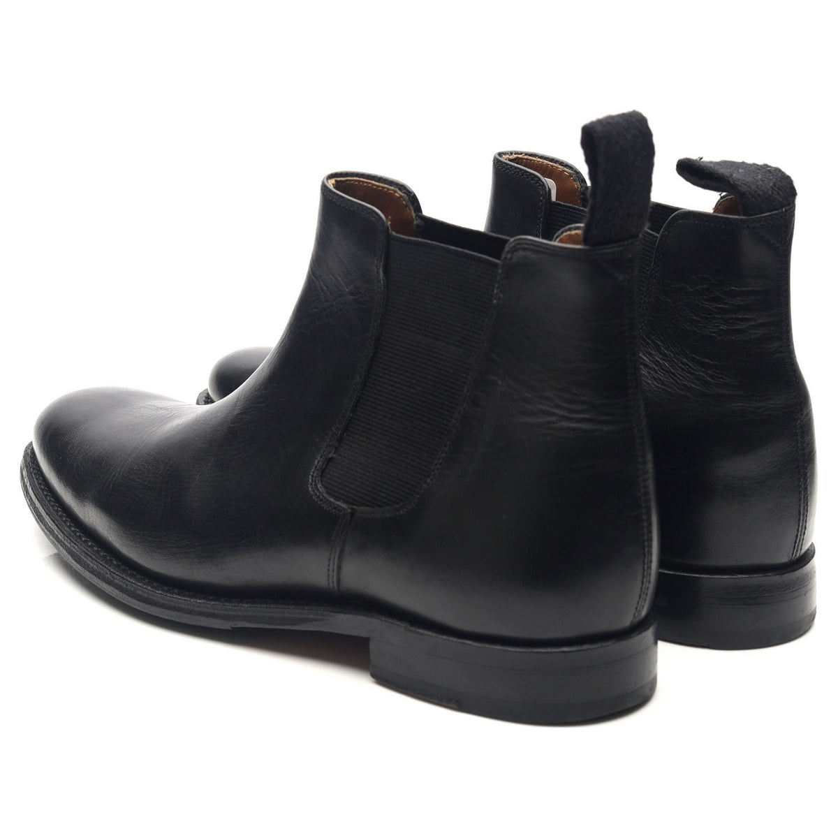 Women's 'Grace' Black Leather Chelsea Boots UK Shoes