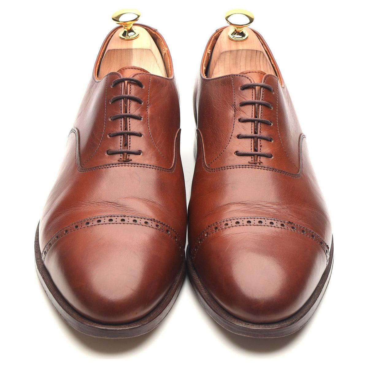 Tan Brown Leather Oxford UK 10.5 E US 11.5 D