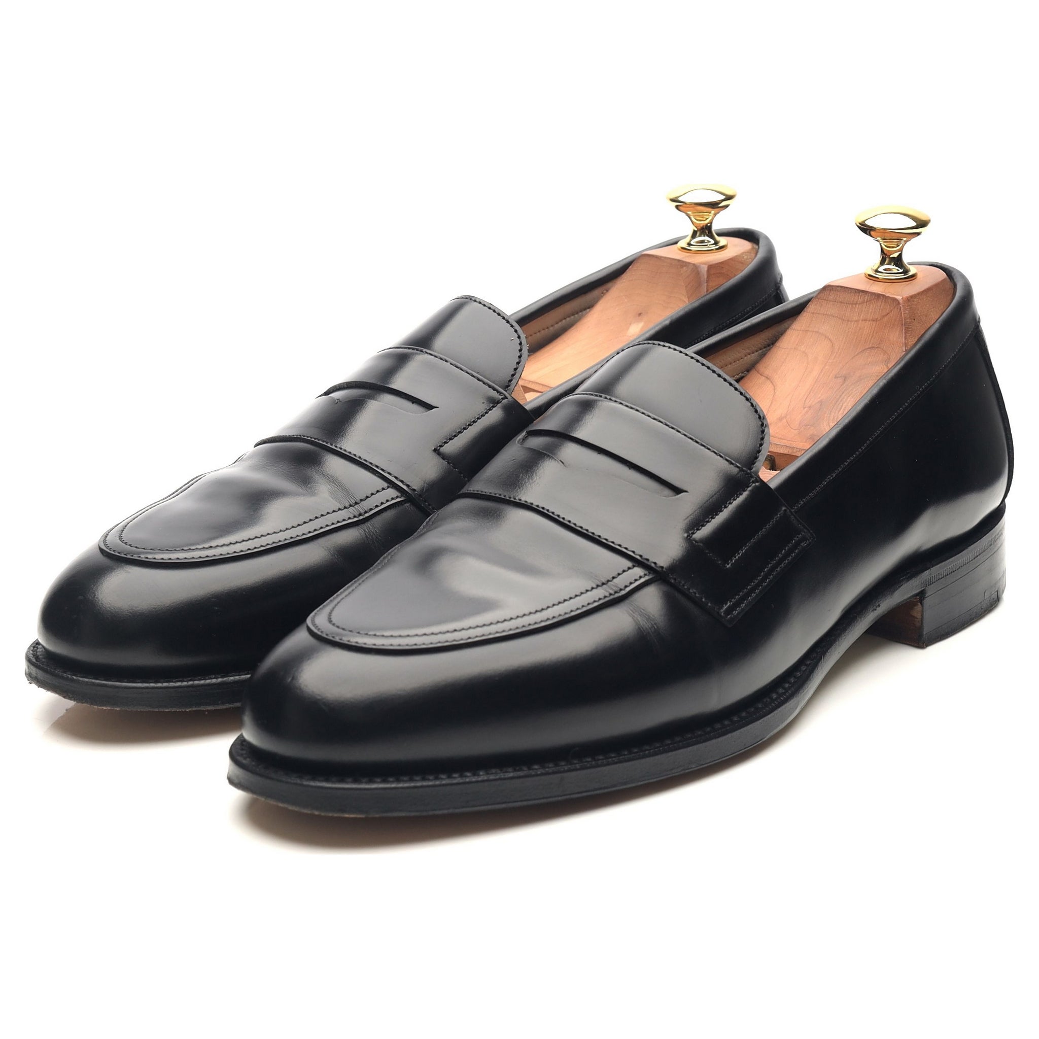 Mocassins Homme Grenson Taille UK 7,5 - Cuir Noir, Occasion