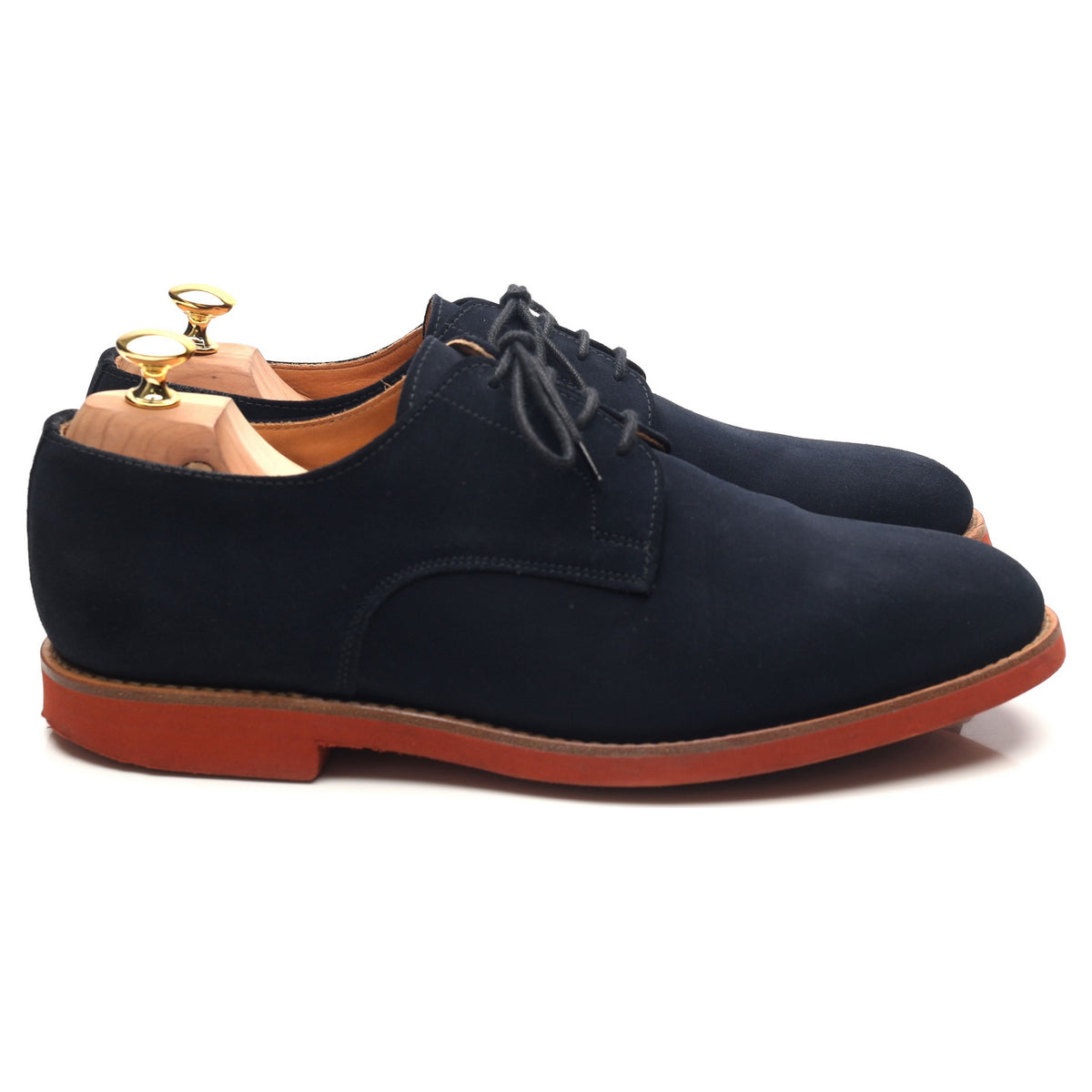 Mark McNairy Navy Blue Suede Derby UK 11