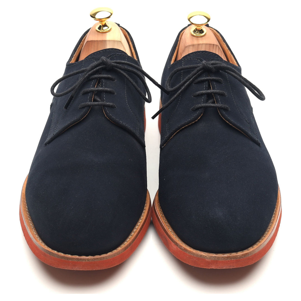 Mark McNairy Navy Blue Suede Derby UK 11