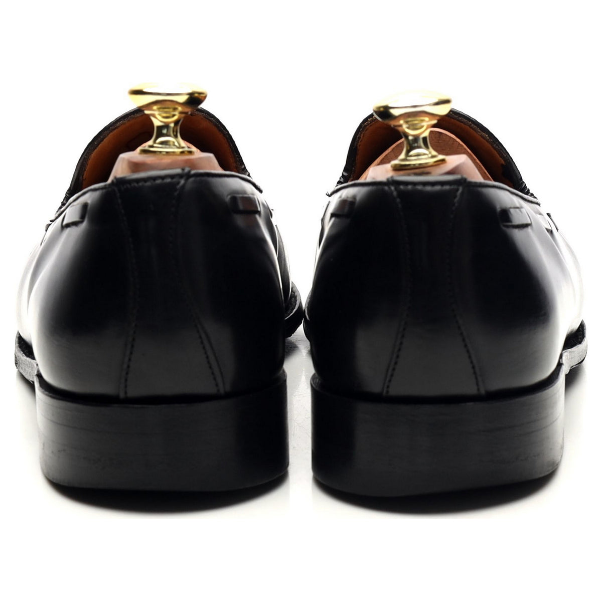 &#39;Windsor&#39; Black Leather Tassel Loafers UK 7.5 EX