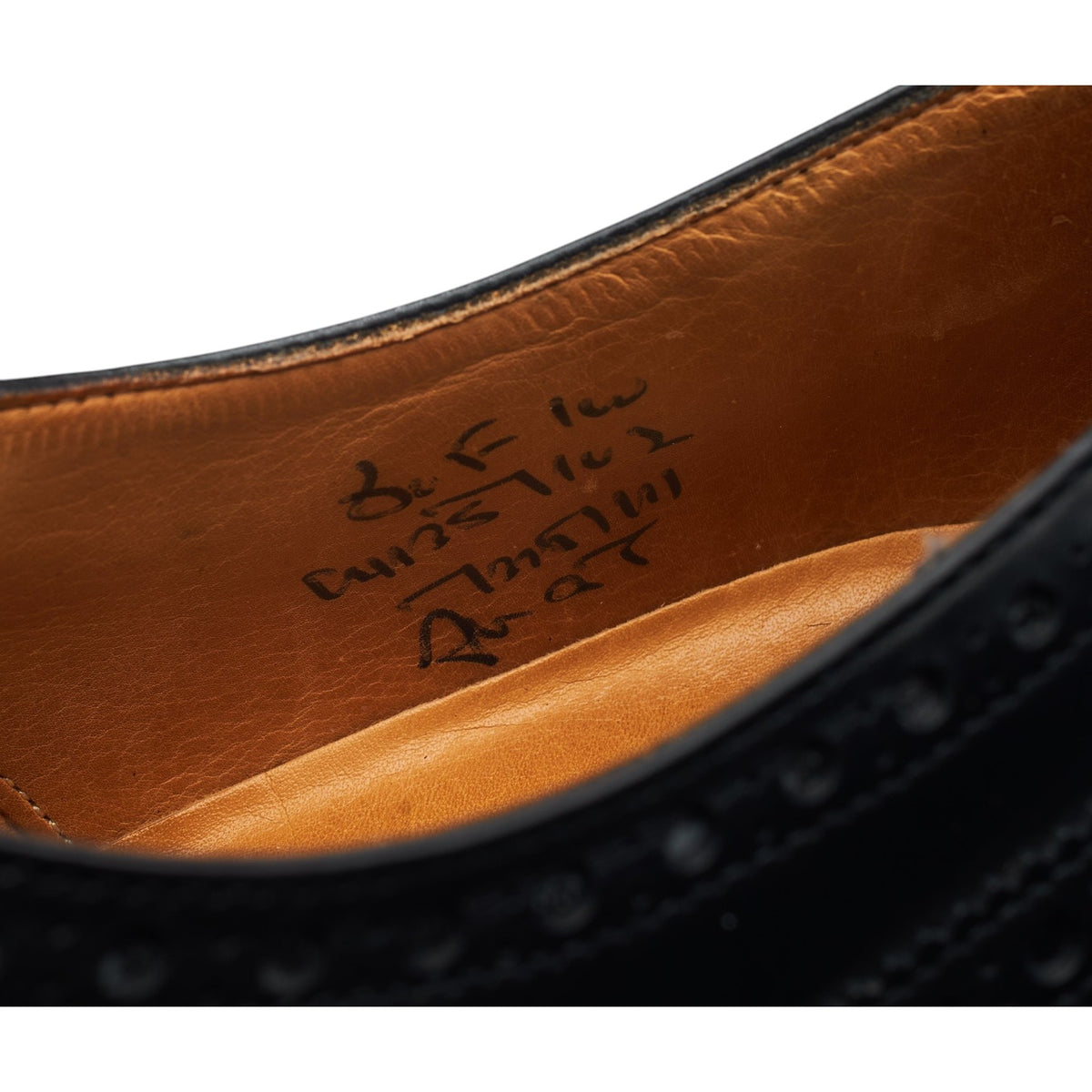 'Diplomat' Black Leather Oxford Brogues UK 8 F