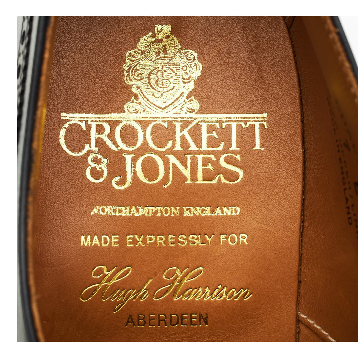 'Chalfont' Black Leather Brogue Monk Strap UK 7 E
