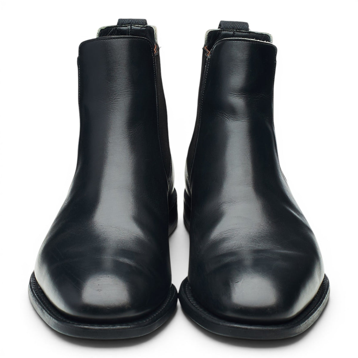 'Britten' Black Leather Chelsea Boots UK 8 G