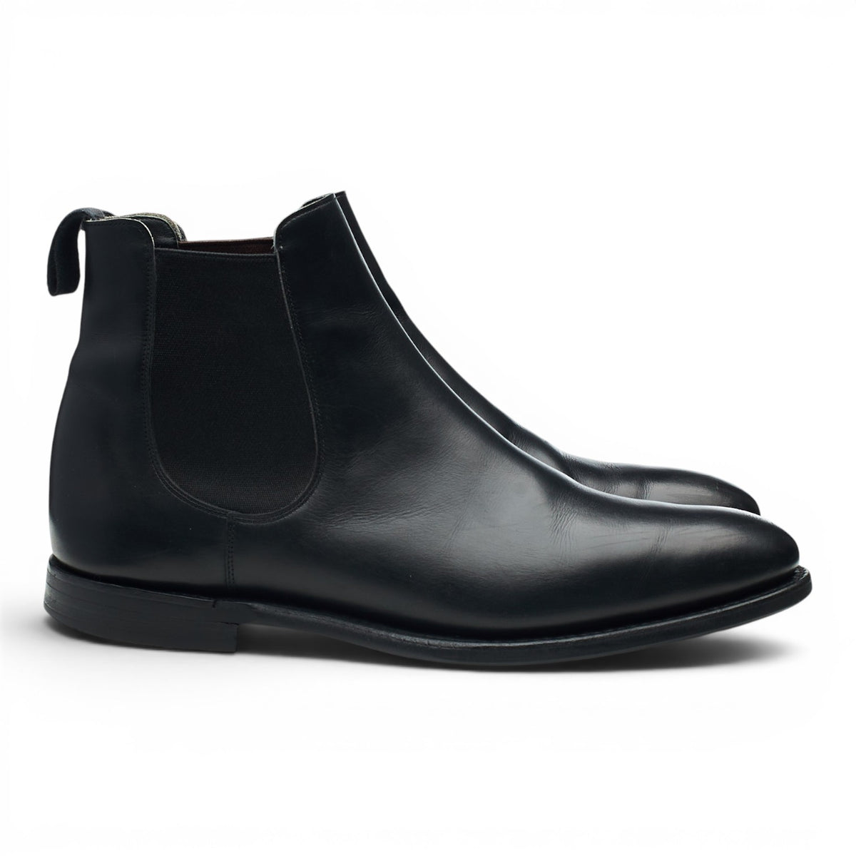 'Britten' Black Leather Chelsea Boots UK 8 G