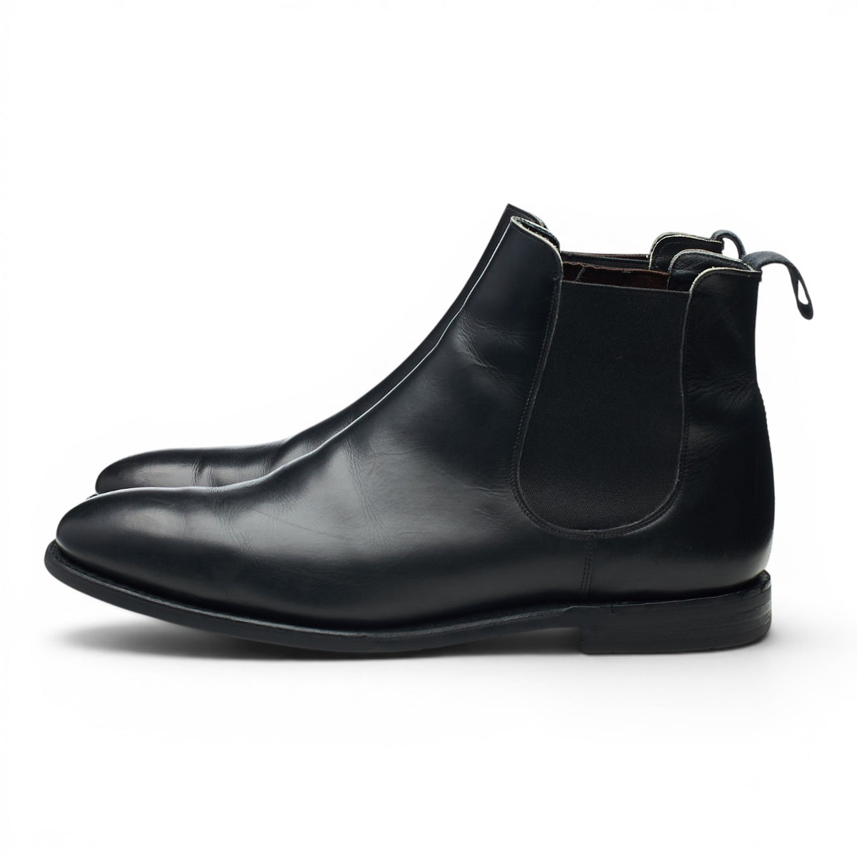 'Britten' Black Leather Chelsea Boots UK 8 G