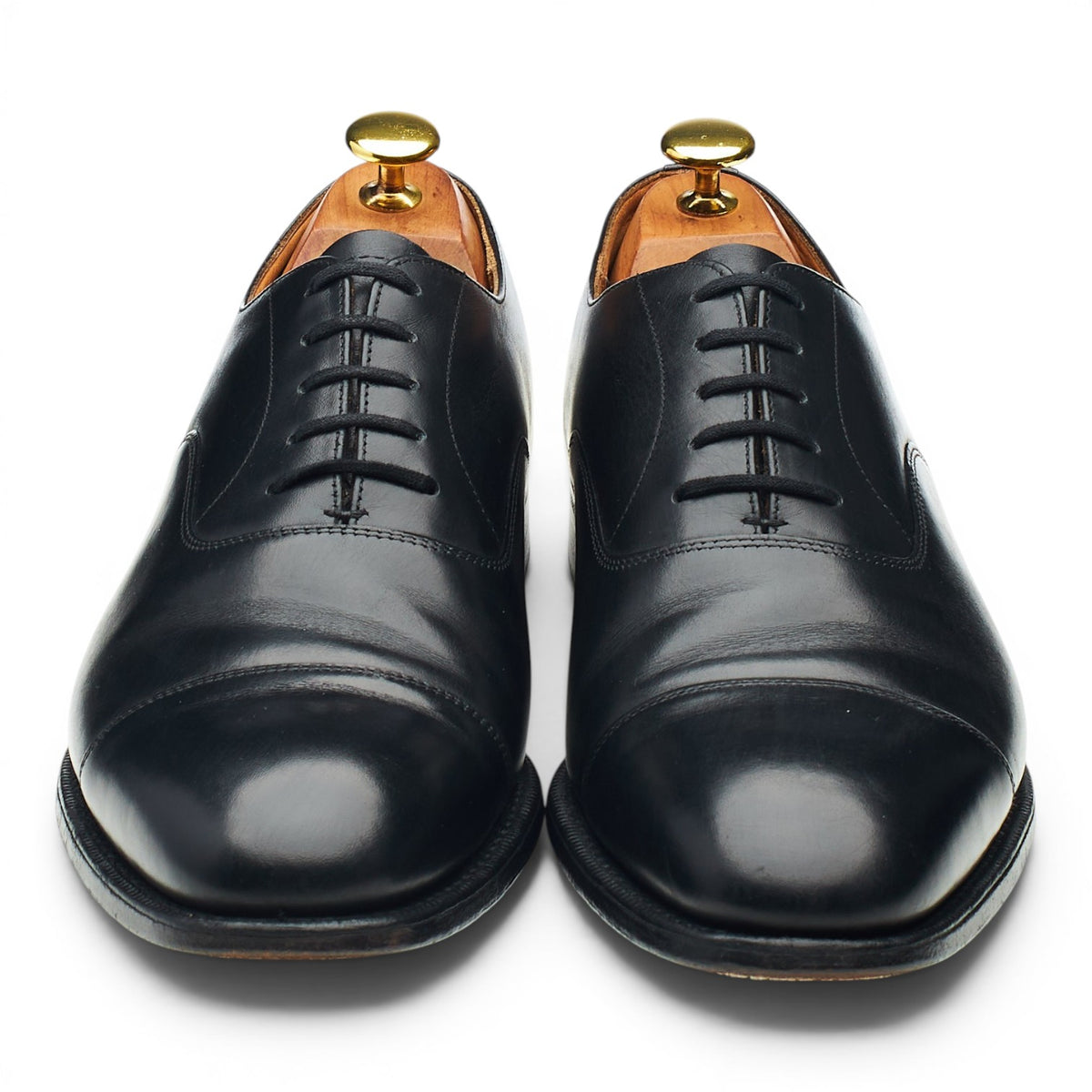 'Balmoral' Black Leather Oxford UK 8 G
