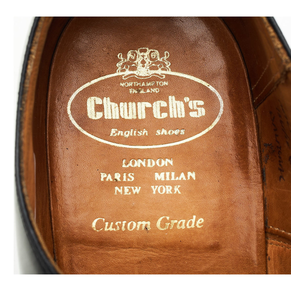 'Balmoral' Black Leather Oxford UK 8 G