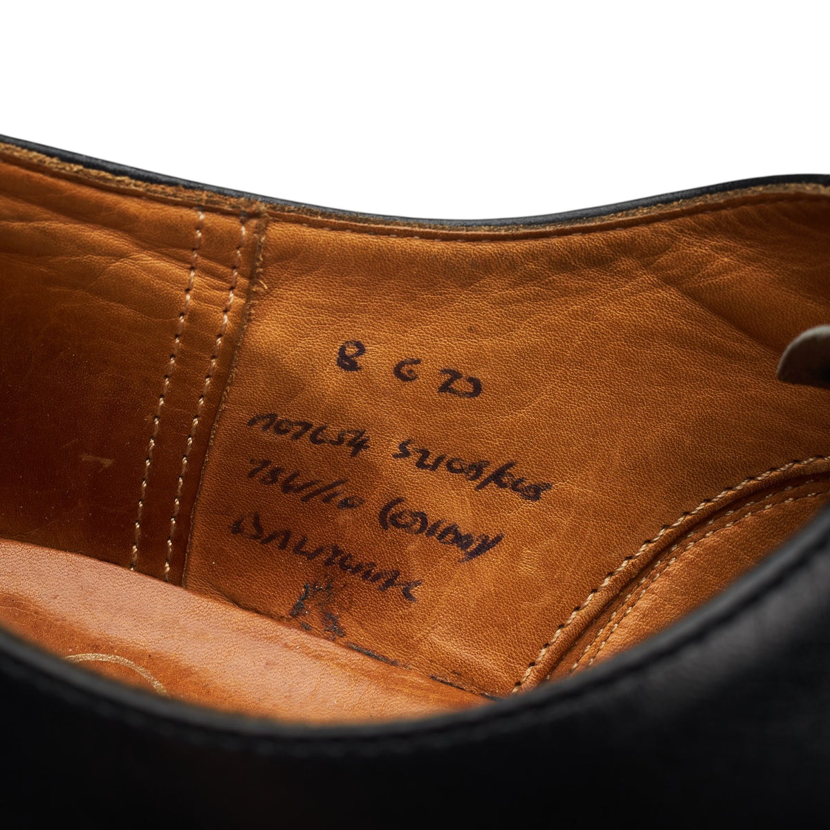 'Balmoral' Black Leather Oxford UK 8 G