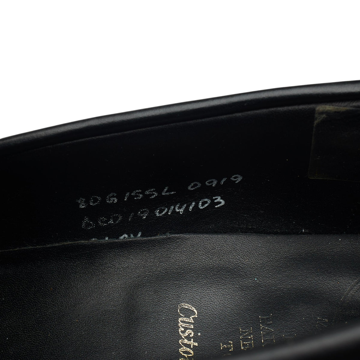 'Clay' Black Leather Split Toe Loafers UK 8 G