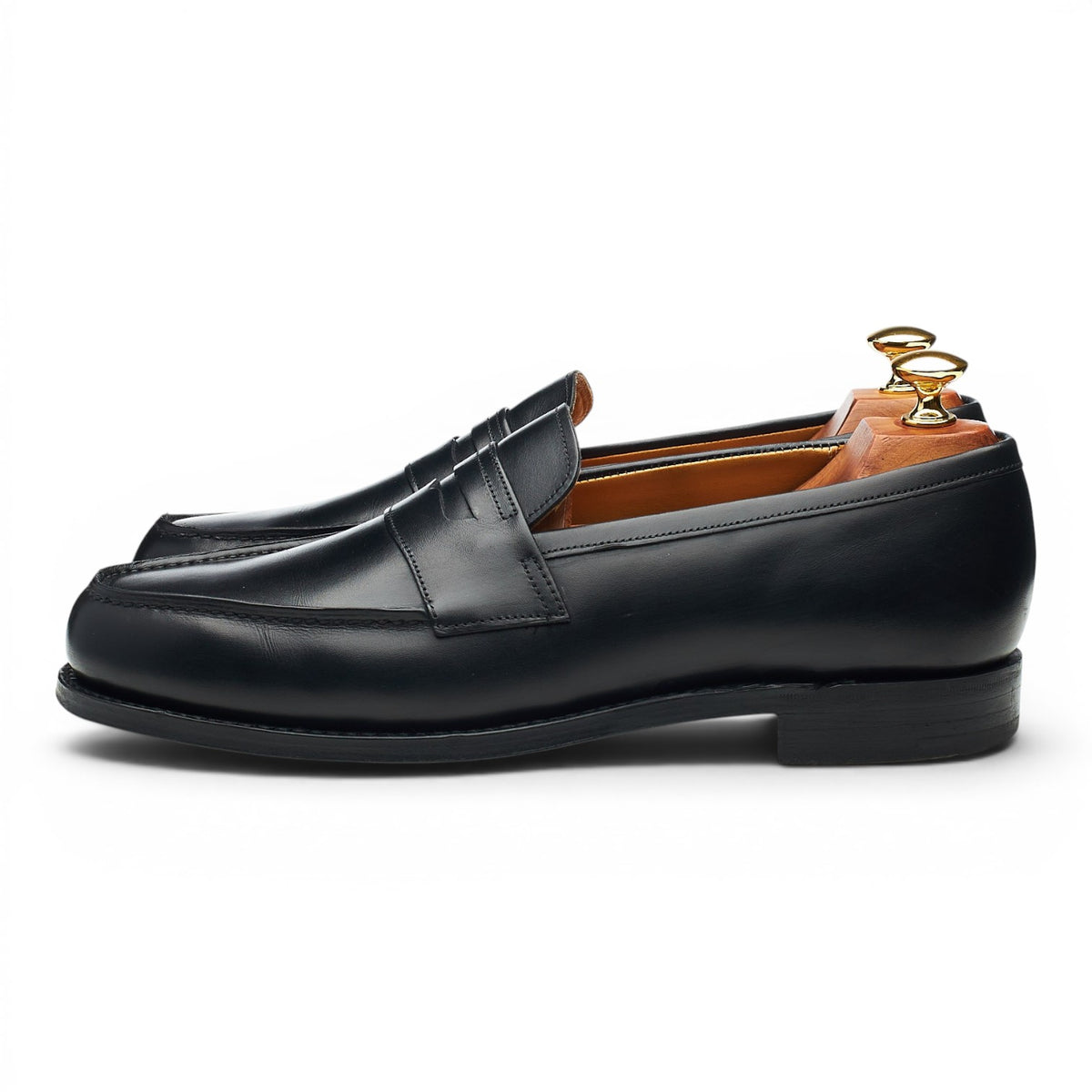 'Whisky + Women' Black Leather Loafers UK 9 F