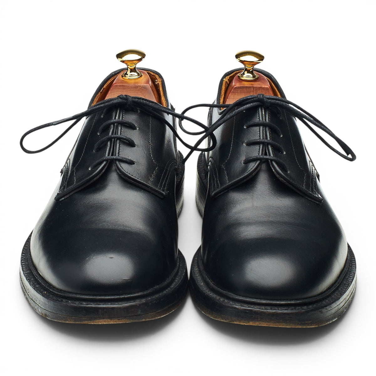 'Woodstock' Black Leather Derby UK 9