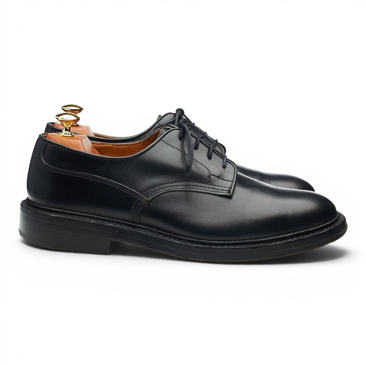 'Woodstock' Black Leather Derby UK 9