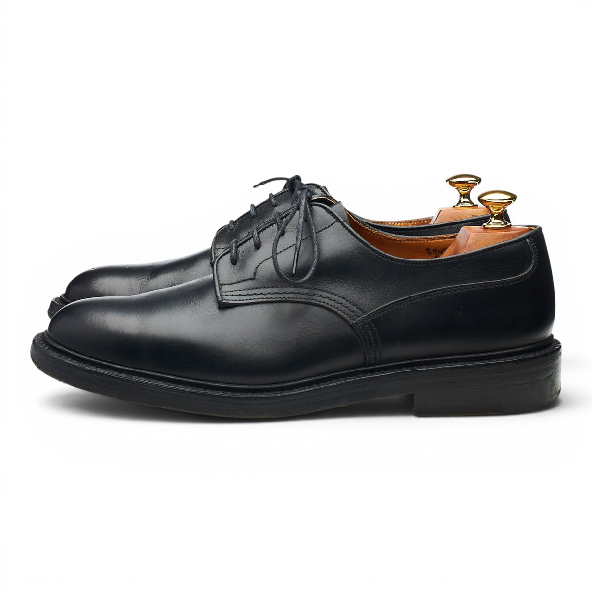'Woodstock' Black Leather Derby UK 9