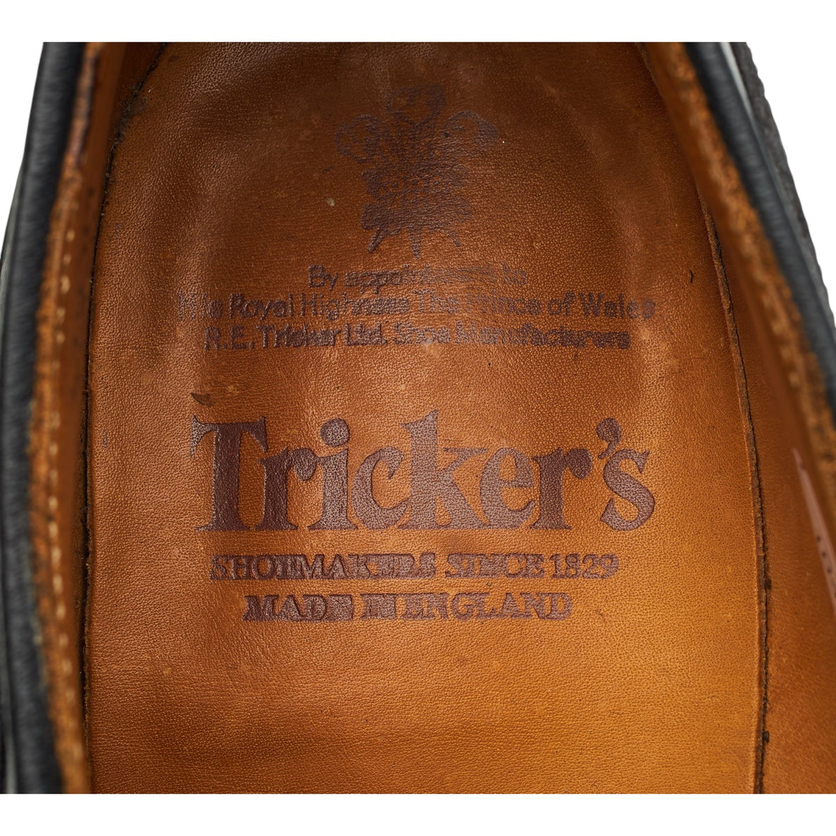 'Woodstock' Black Leather Derby UK 9