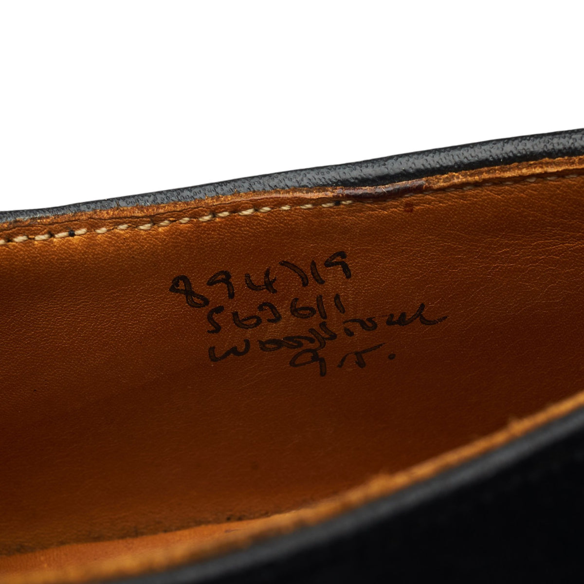 'Woodstock' Black Leather Derby UK 9