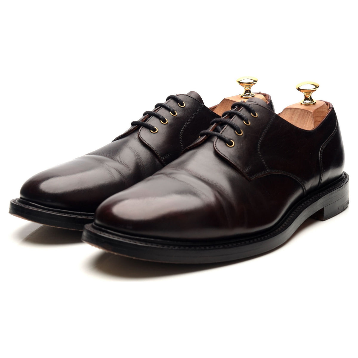 &#39;Blair&#39; Dark Brown Leather Derby UK 11