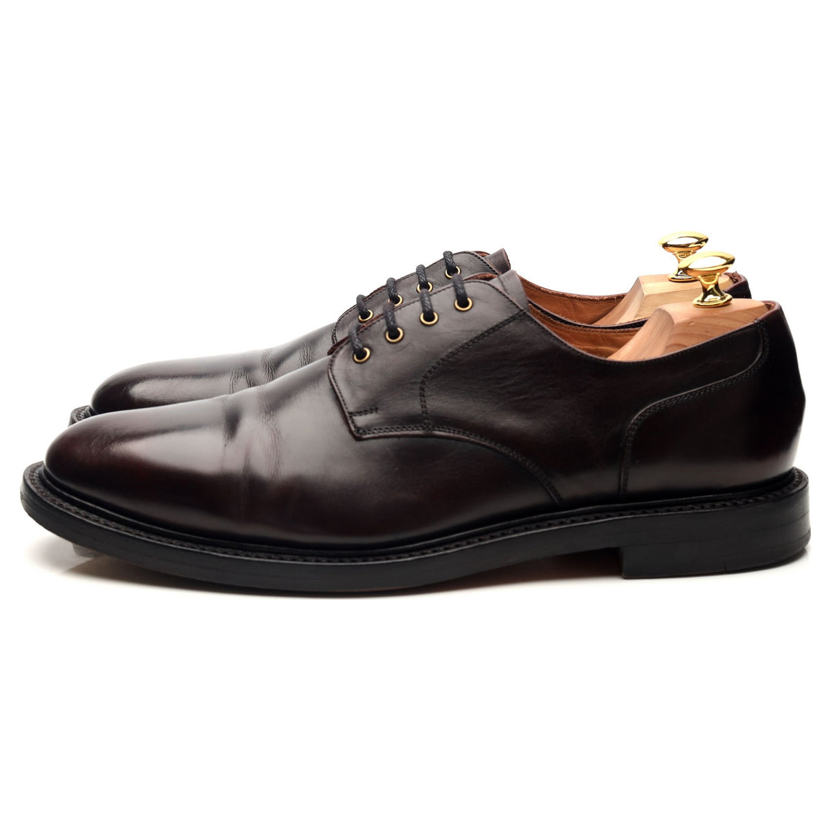 &#39;Blair&#39; Dark Brown Leather Derby UK 11