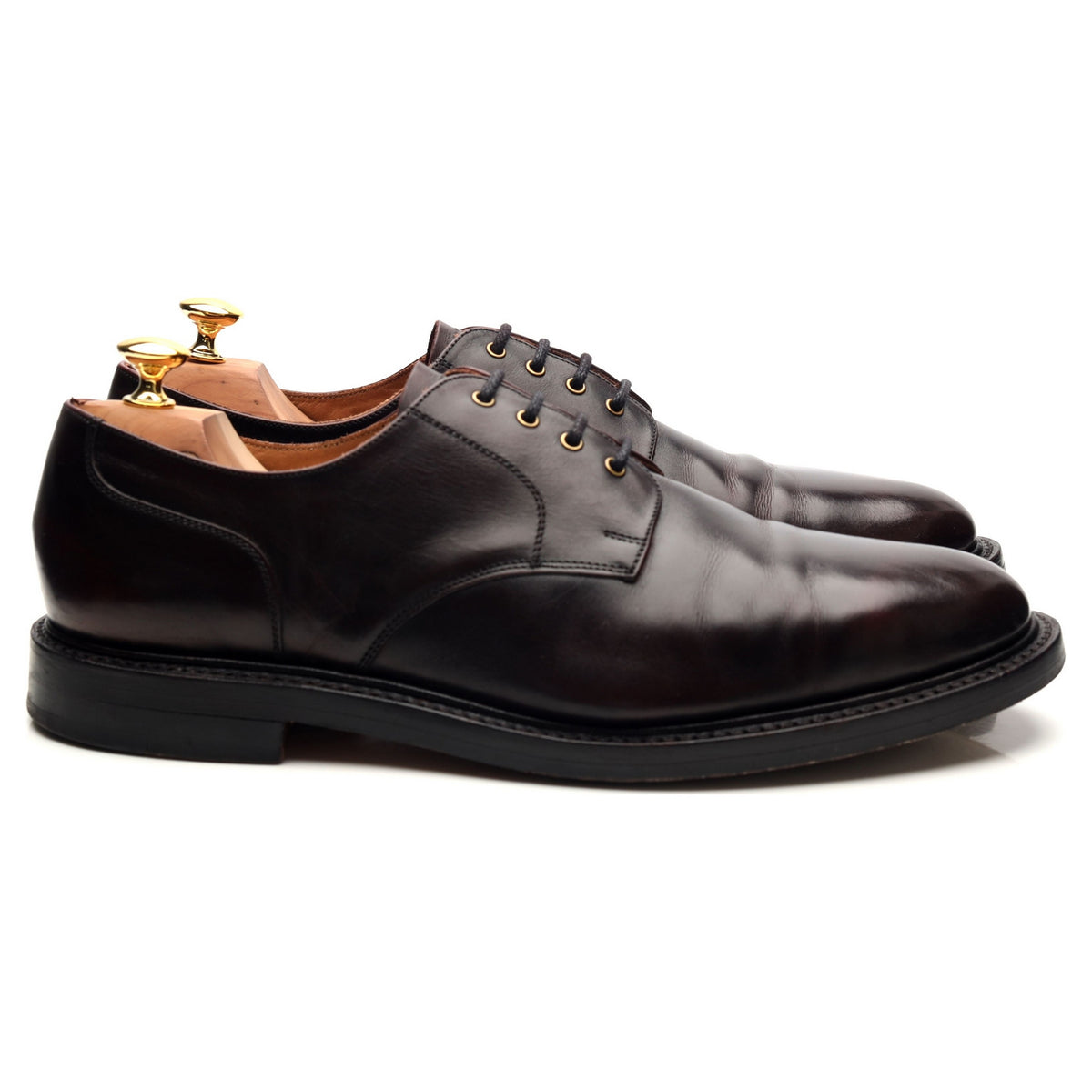 &#39;Blair&#39; Dark Brown Leather Derby UK 11