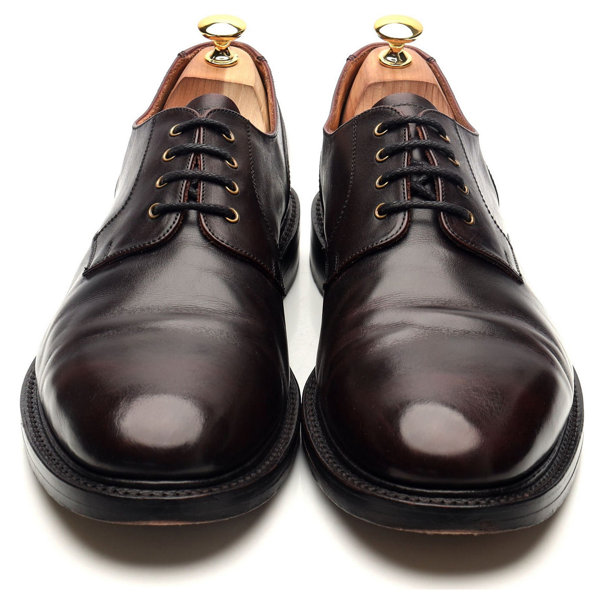 &#39;Blair&#39; Dark Brown Leather Derby UK 11