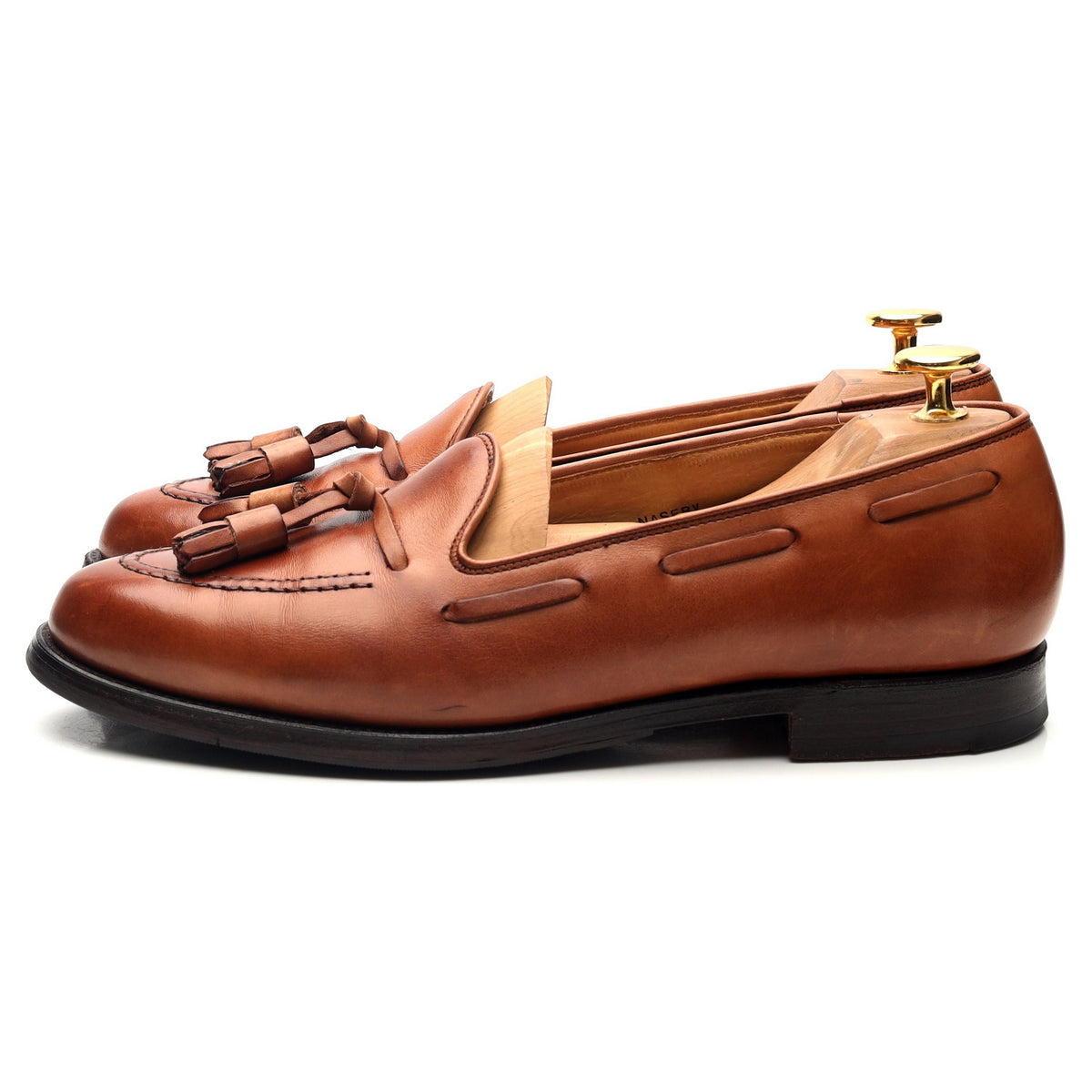 Women&#39;s &#39;Naseby&#39; Tan Brown Leather Tassel Loafers UK 7 C