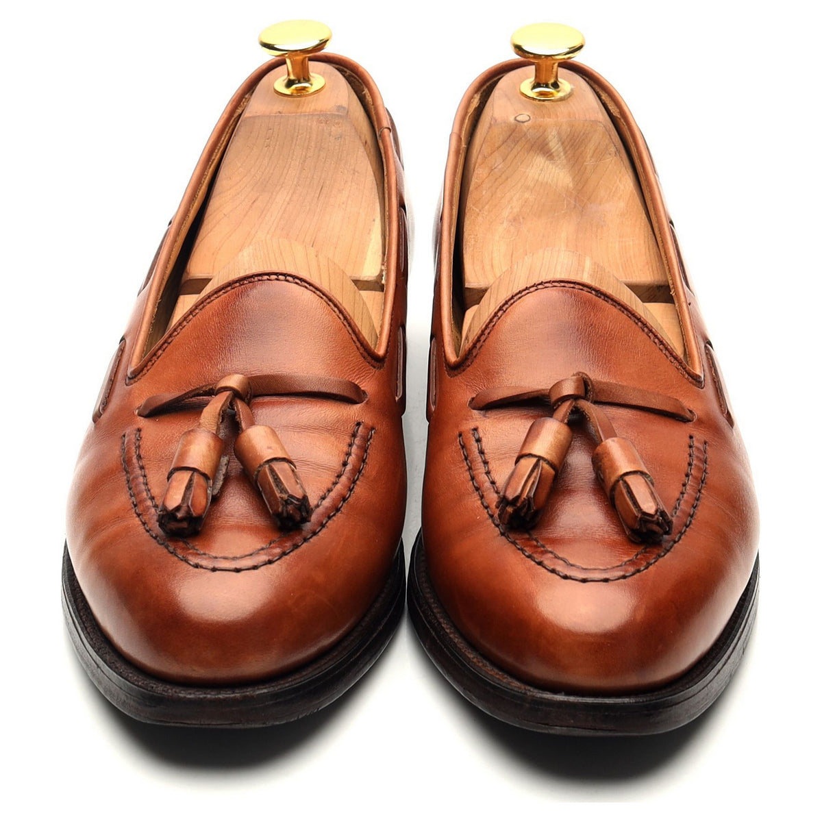 Women&#39;s &#39;Naseby&#39; Tan Brown Leather Tassel Loafers UK 7 C