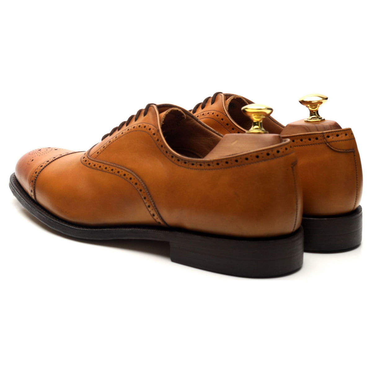 &#39;Toronto&#39; Tan Brown Leather Oxford UK 8 G