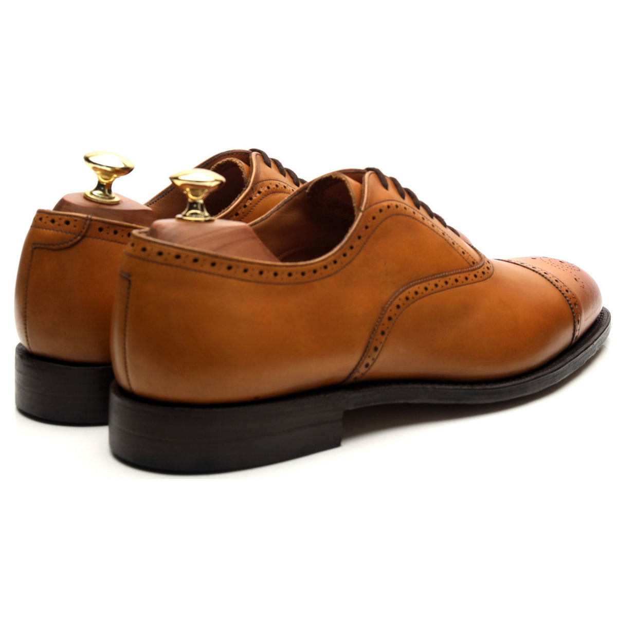 &#39;Toronto&#39; Tan Brown Leather Oxford UK 8 G