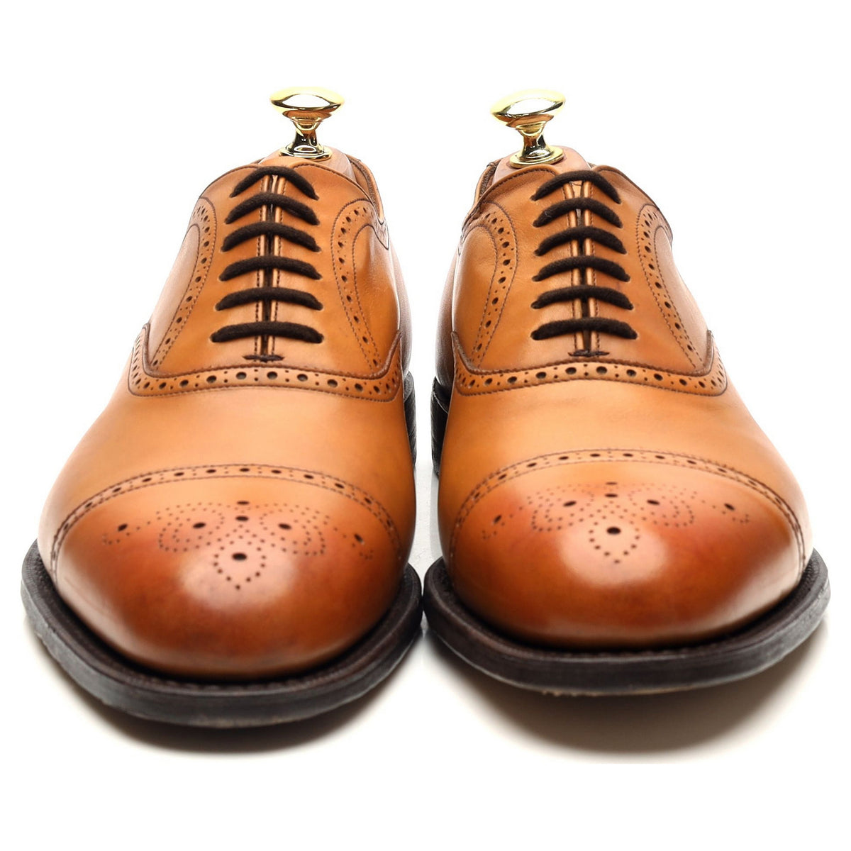 &#39;Toronto&#39; Tan Brown Leather Oxford UK 8 G