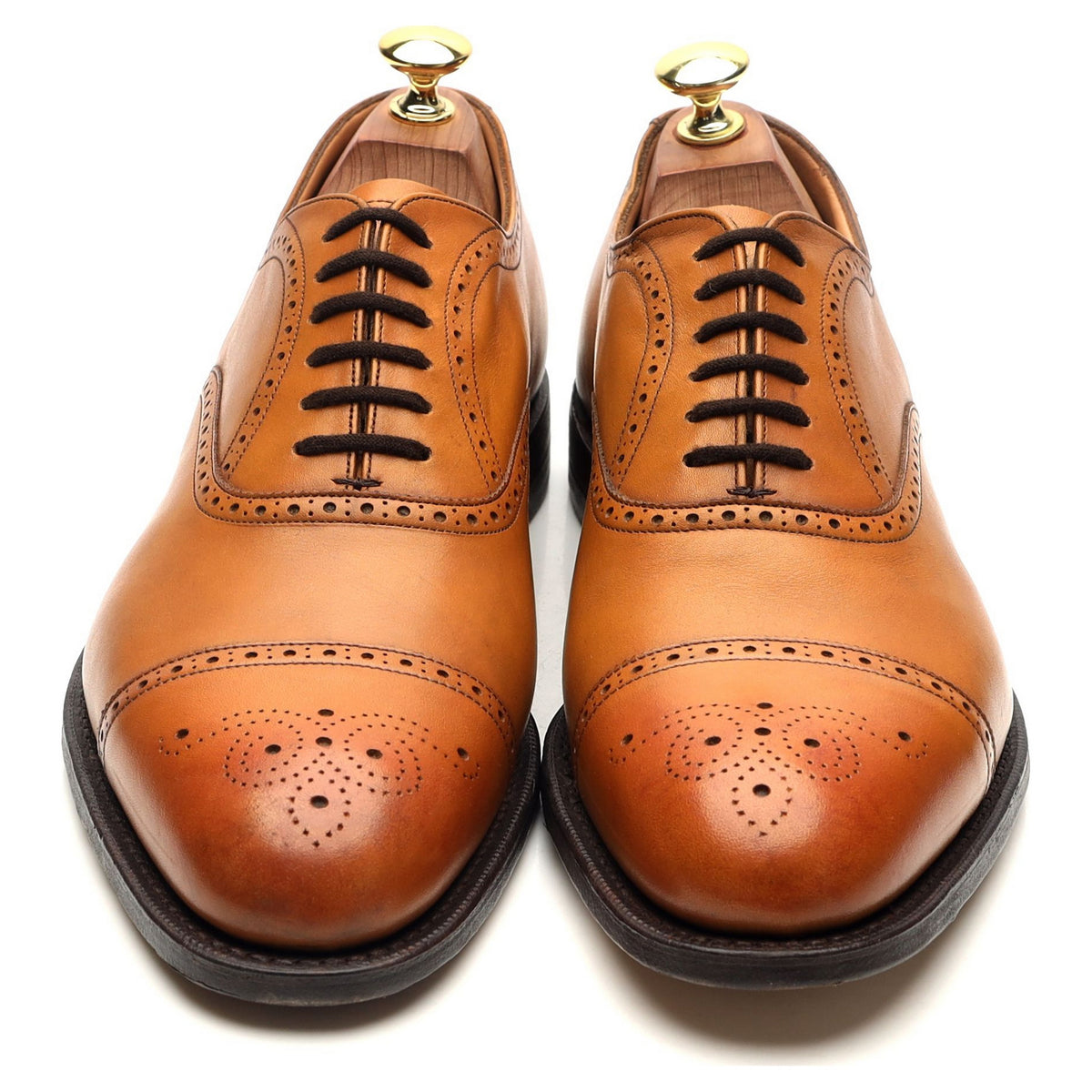 &#39;Toronto&#39; Tan Brown Leather Oxford UK 8 G