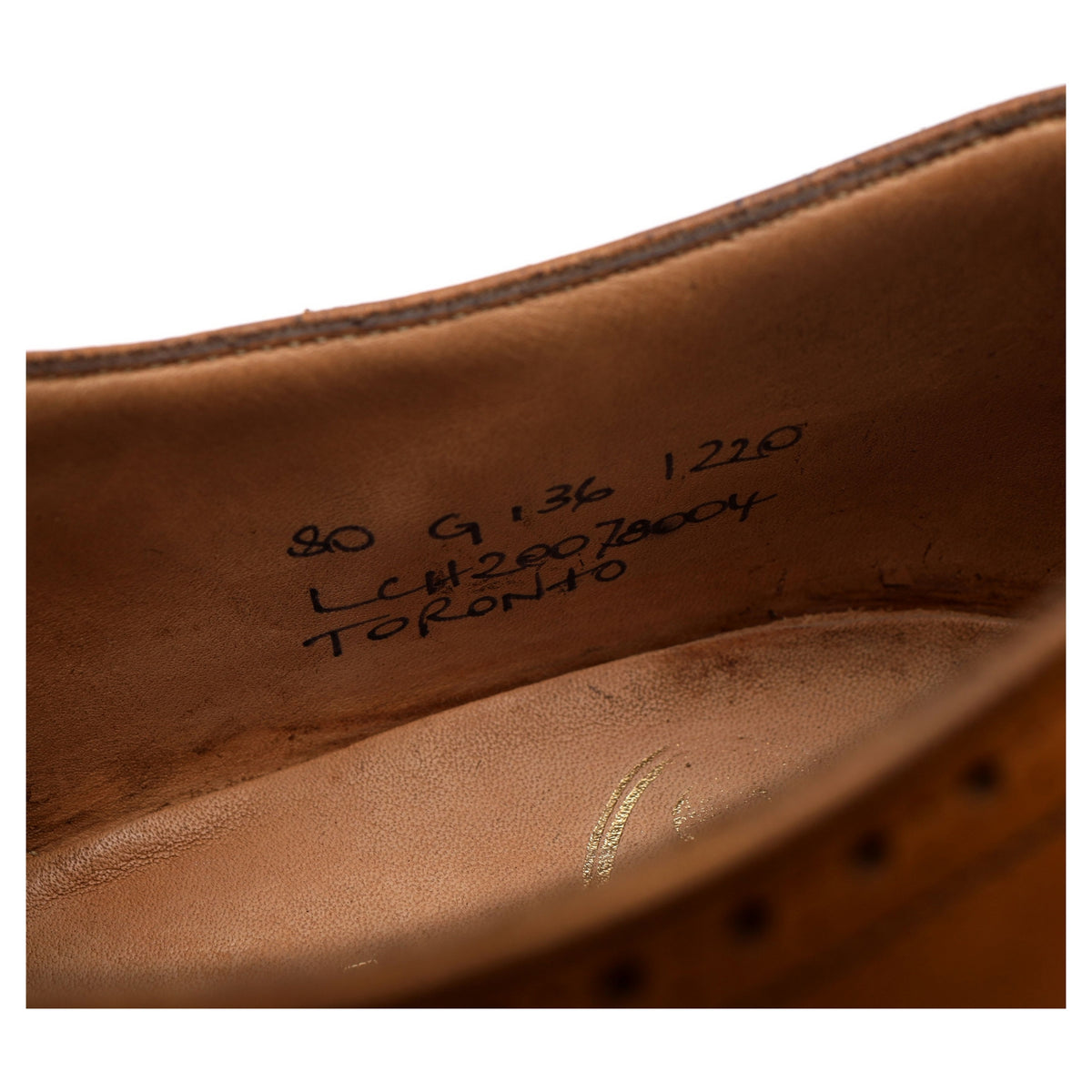 &#39;Toronto&#39; Tan Brown Leather Oxford UK 8 G