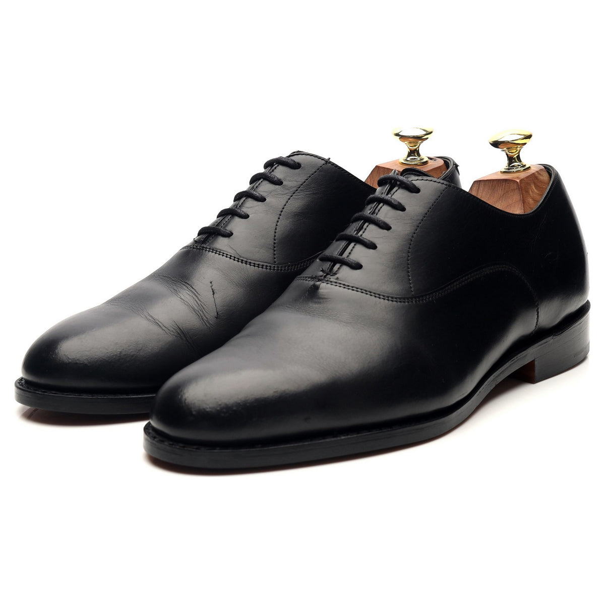 &#39;Welland&#39; Black Leather Oxford UK 8 F