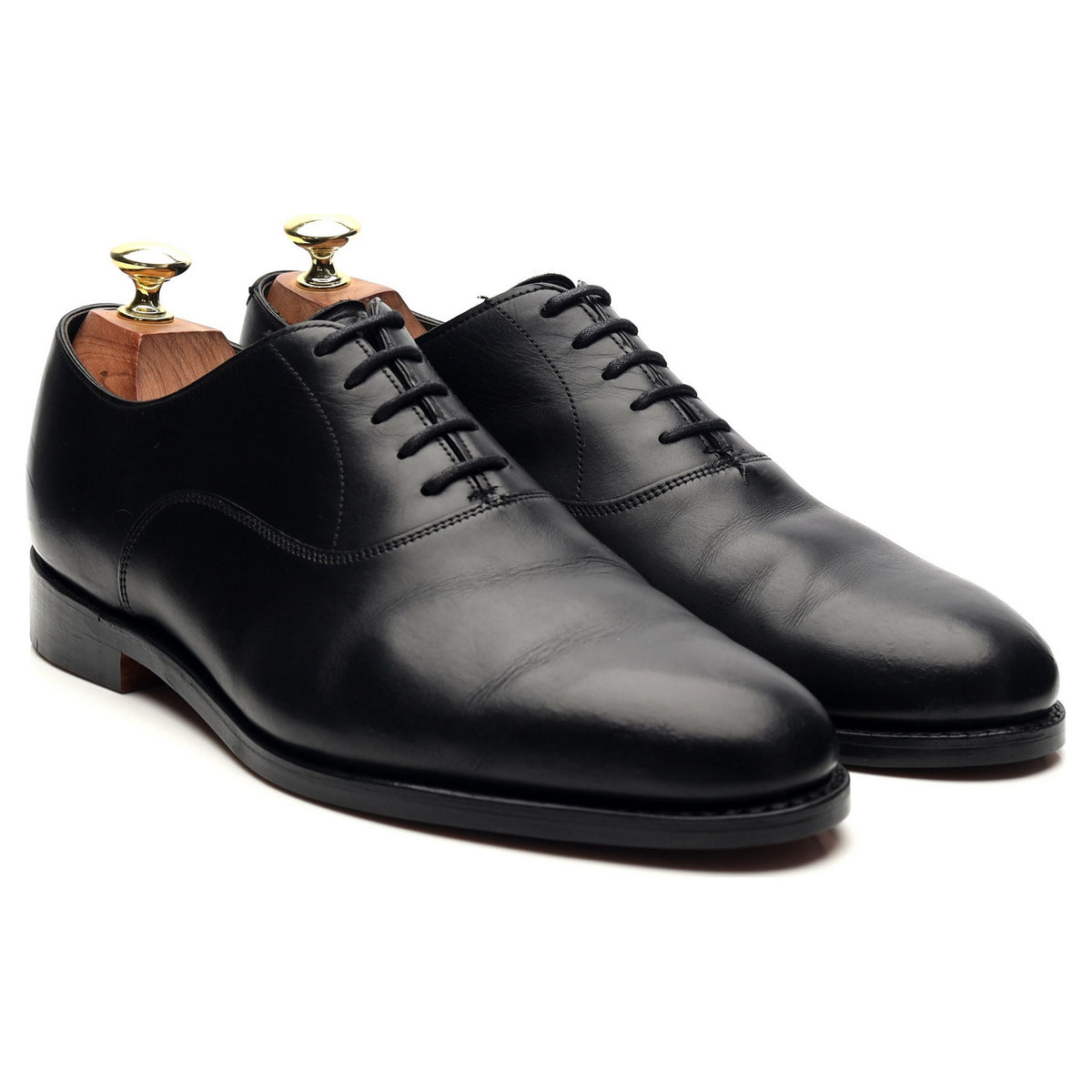 &#39;Welland&#39; Black Leather Oxford UK 8 F