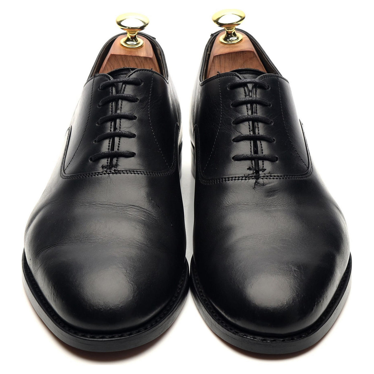 &#39;Welland&#39; Black Leather Oxford UK 8 F