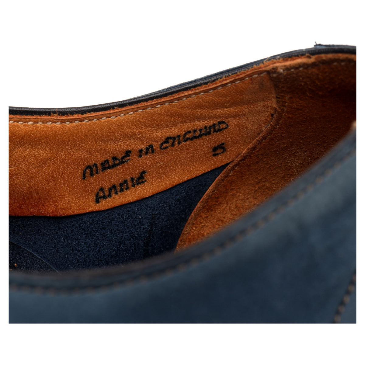 Women&#39;s &#39;Annie&#39; Blue Nubuck Double Monk Strap UK 5