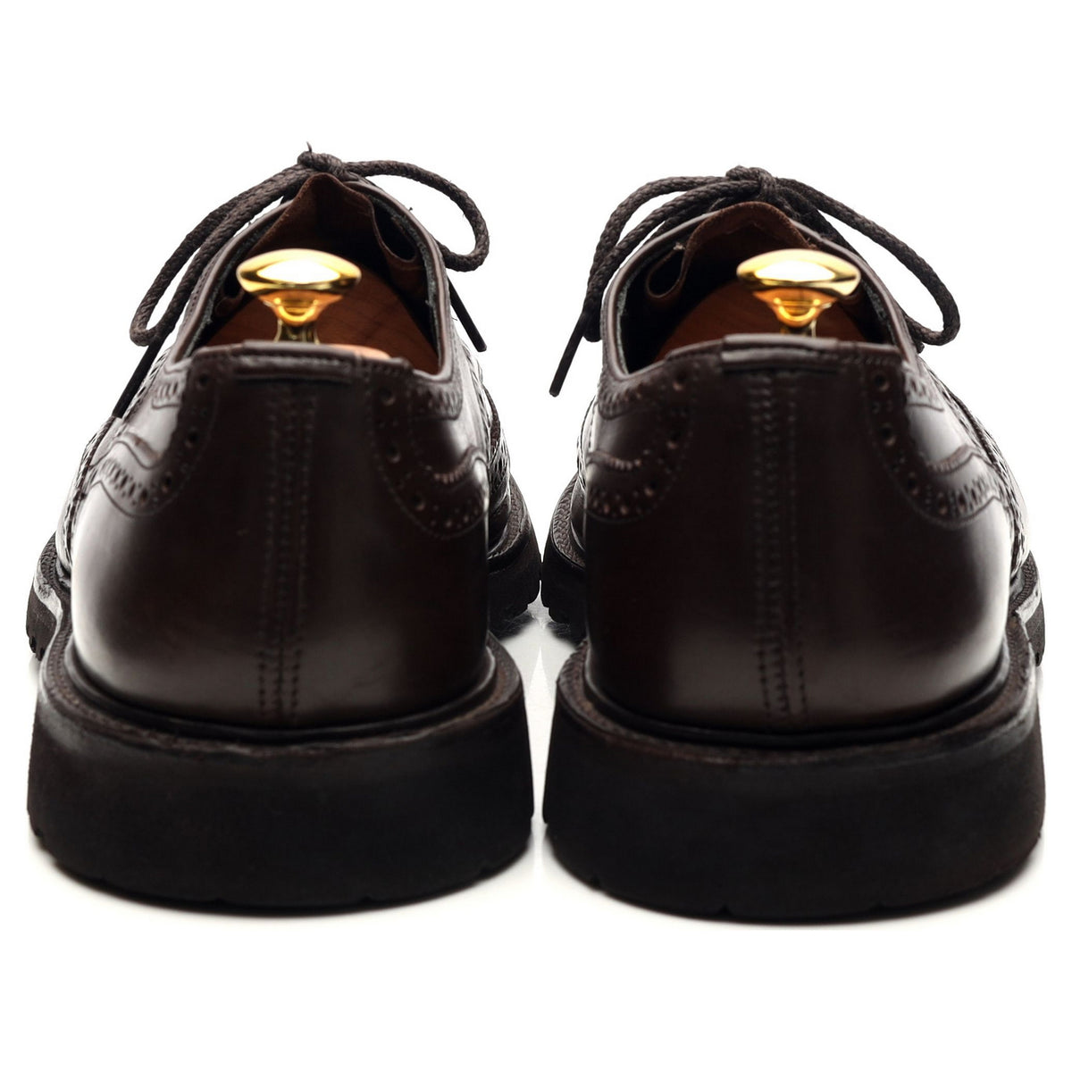 &#39;Bourton&#39; Dark Brown Leather Derby Brogues UK 11