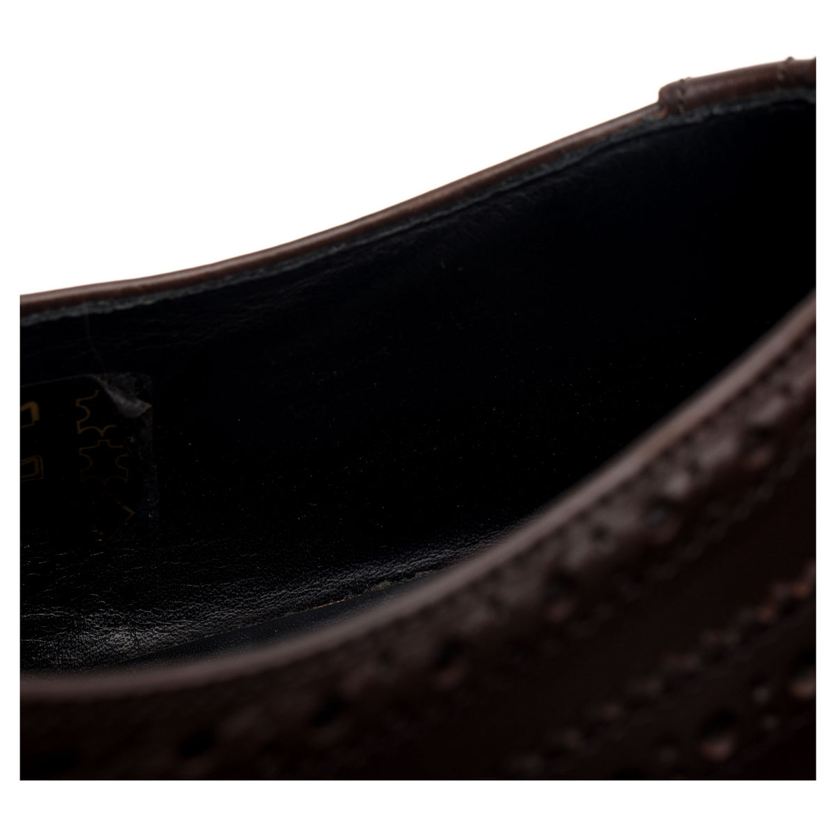 &#39;Bourton&#39; Dark Brown Leather Derby Brogues UK 11