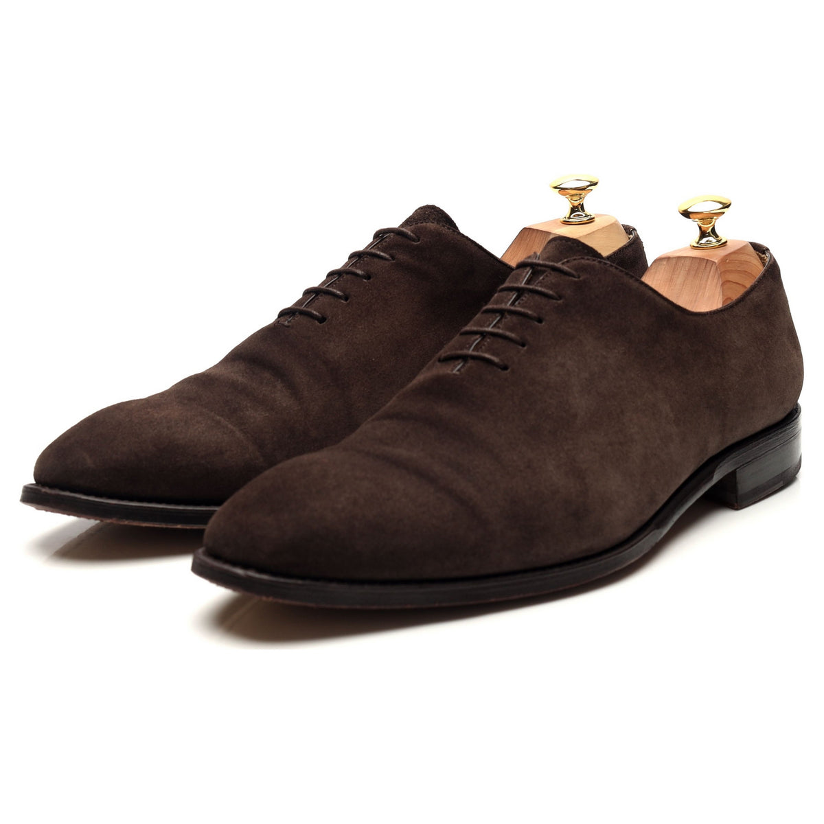 &#39;5216&#39; Dark Brown Suede Wholecut Oxford UK 11.5