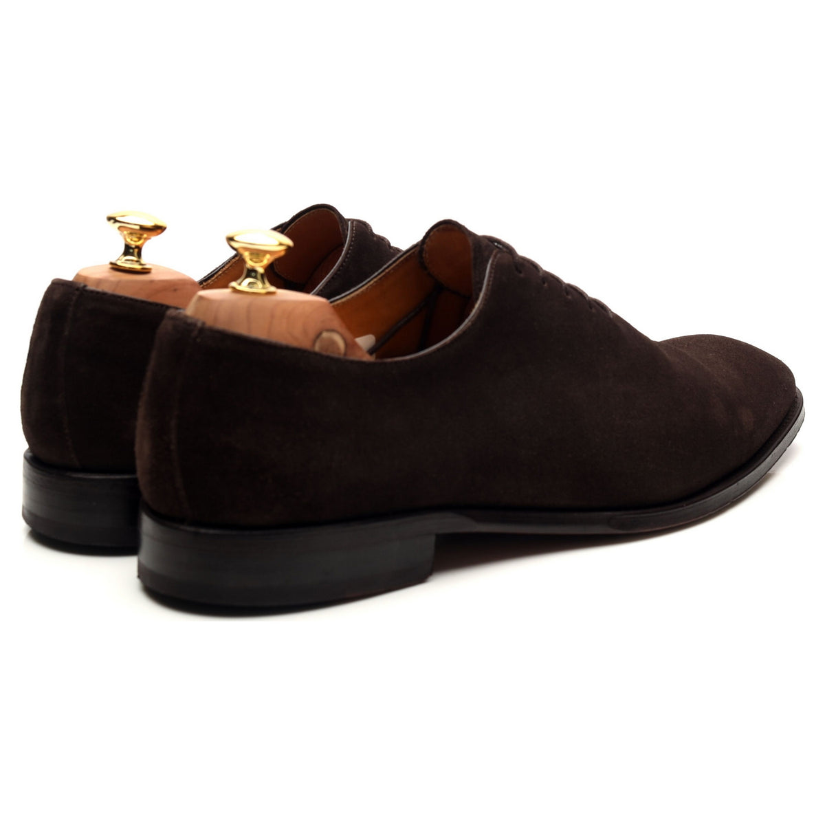 &#39;5216&#39; Dark Brown Suede Wholecut Oxford UK 11.5