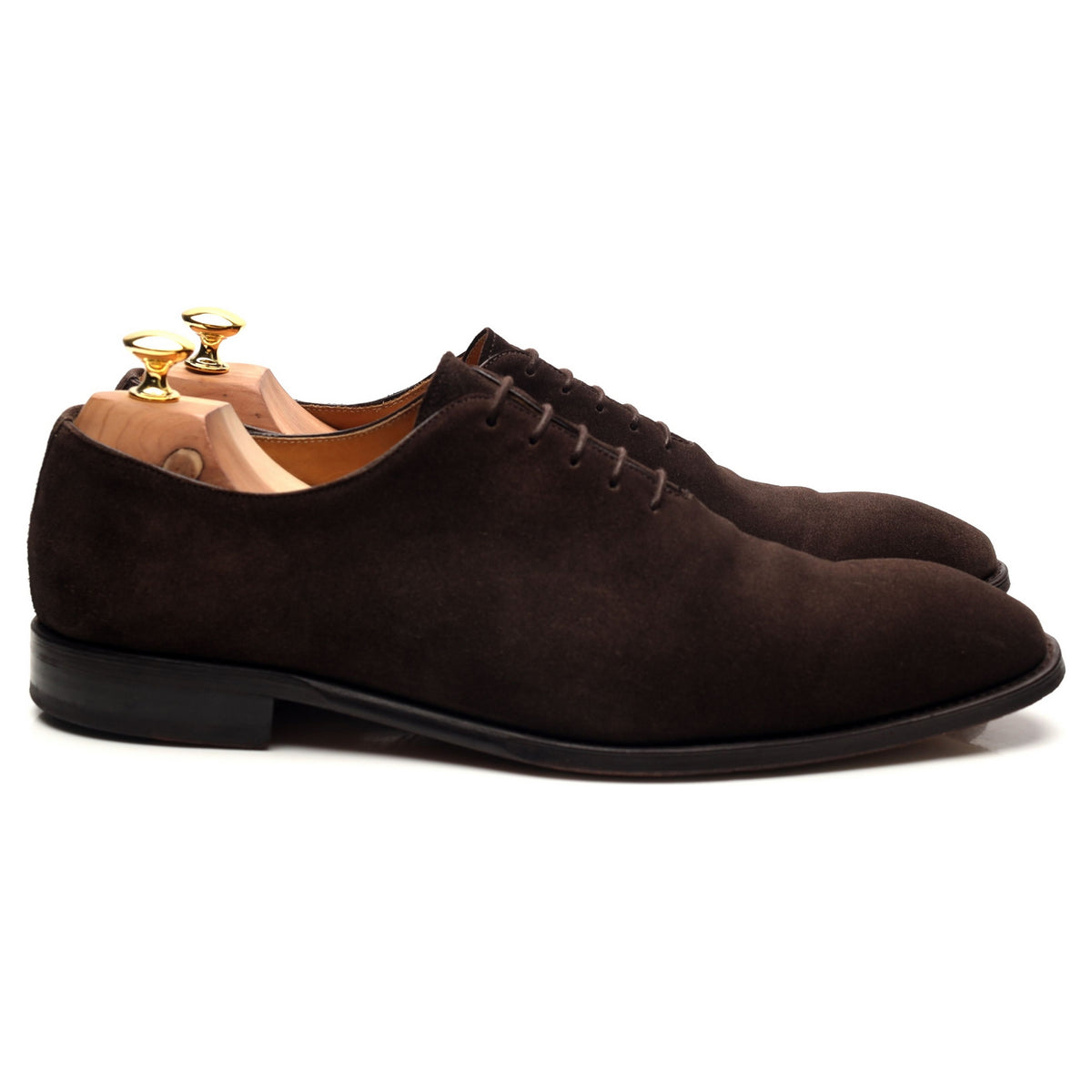 &#39;5216&#39; Dark Brown Suede Wholecut Oxford UK 11.5