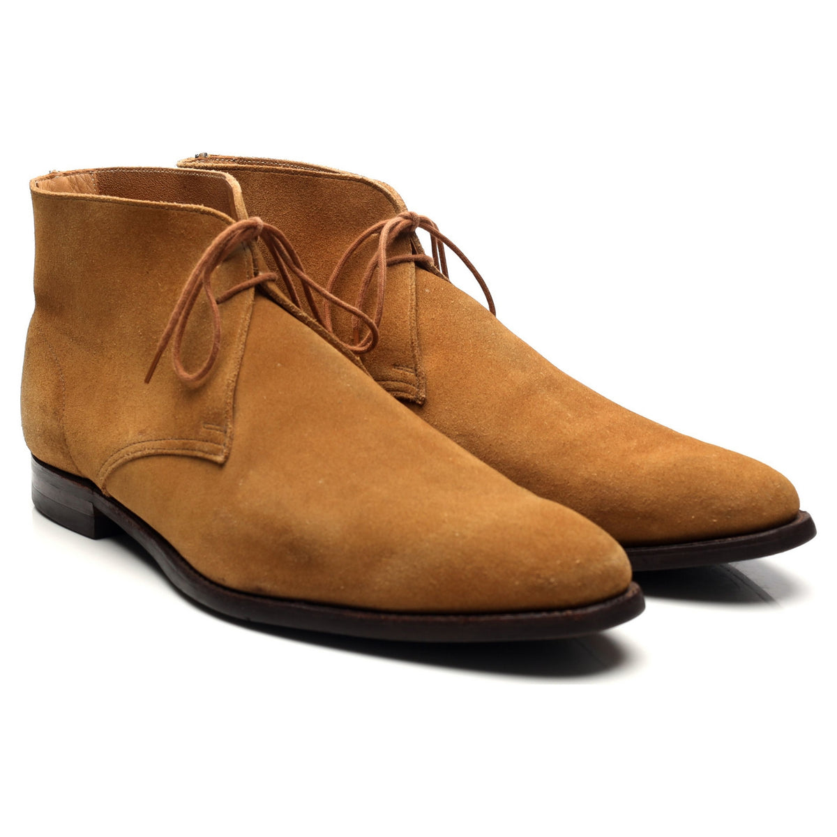 &#39;Hayle&#39; Tan Brown Suede Chukka Boots UK 11.5 E