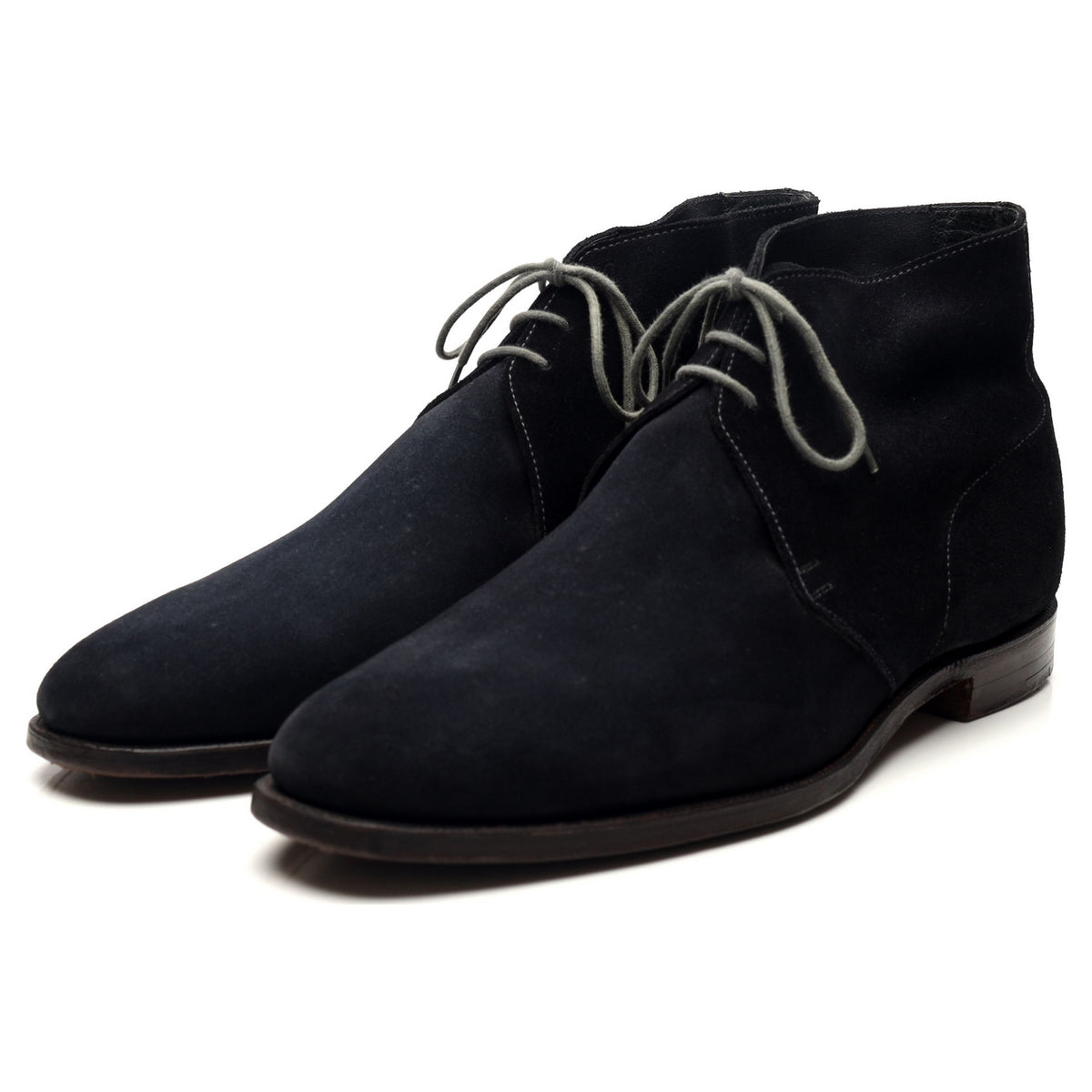 &#39;Chukka&#39; Navy Blue Suede Chukka Boots UK 11.5 E