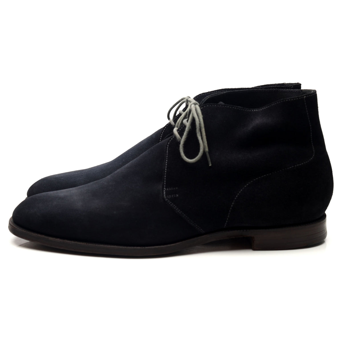 &#39;Chukka&#39; Navy Blue Suede Chukka Boots UK 11.5 E