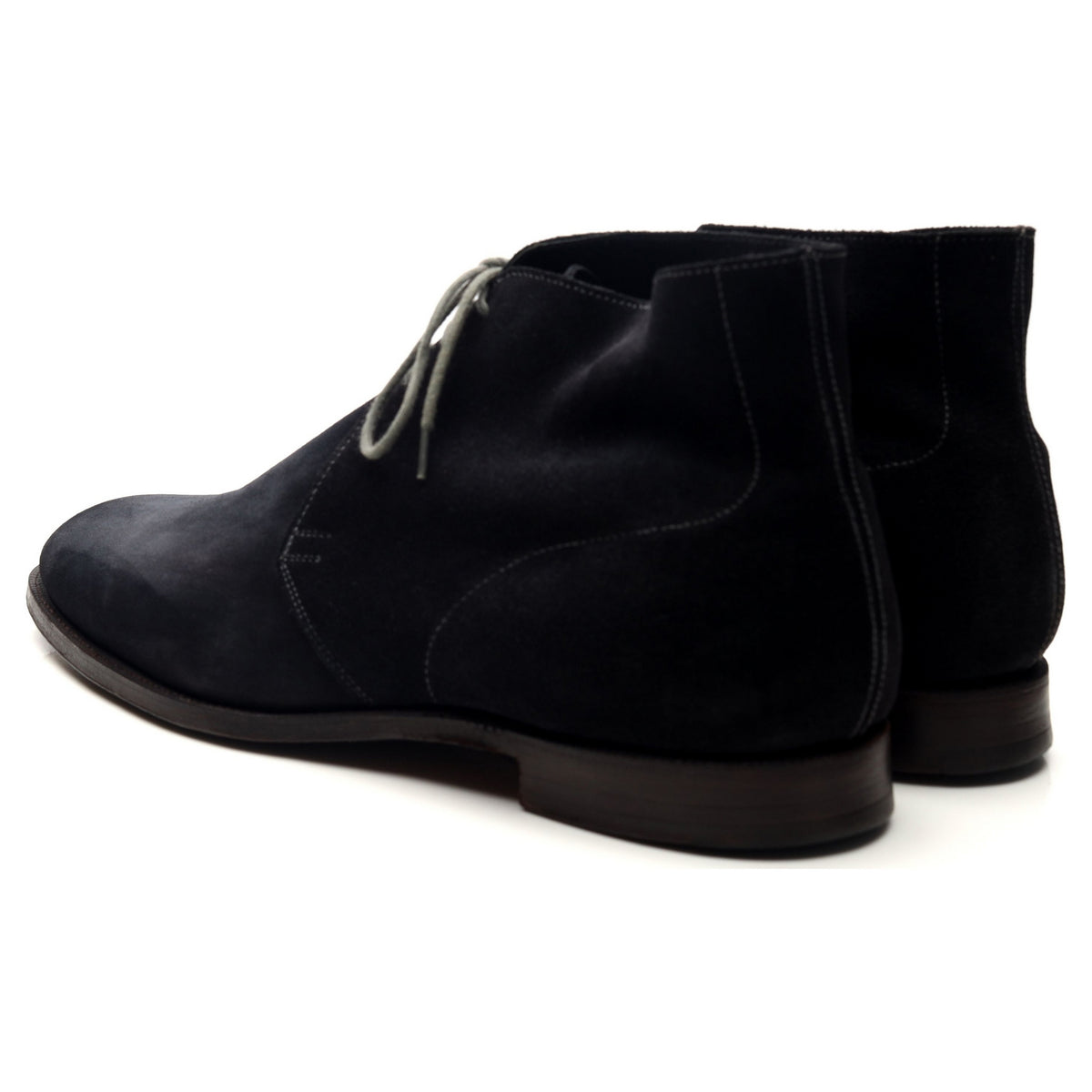 &#39;Chukka&#39; Navy Blue Suede Chukka Boots UK 11.5 E