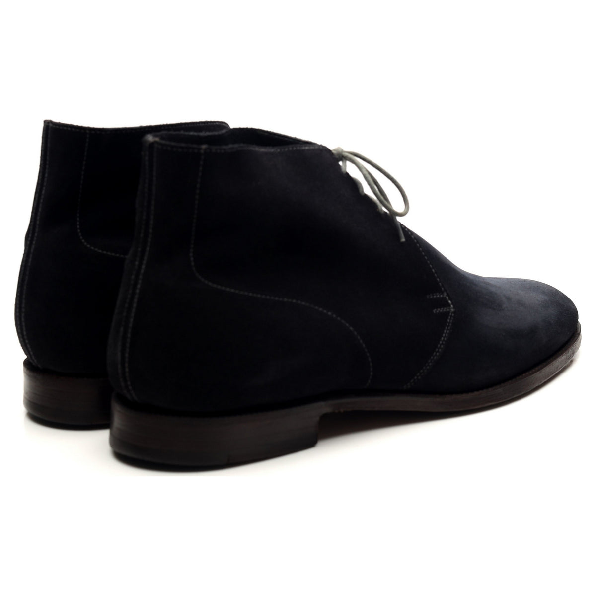 &#39;Chukka&#39; Navy Blue Suede Chukka Boots UK 11.5 E