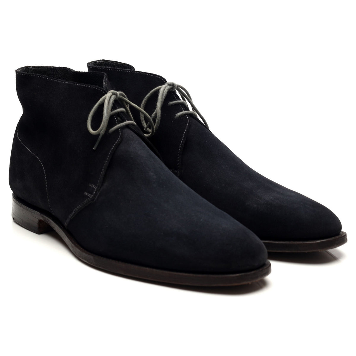 &#39;Chukka&#39; Navy Blue Suede Chukka Boots UK 11.5 E