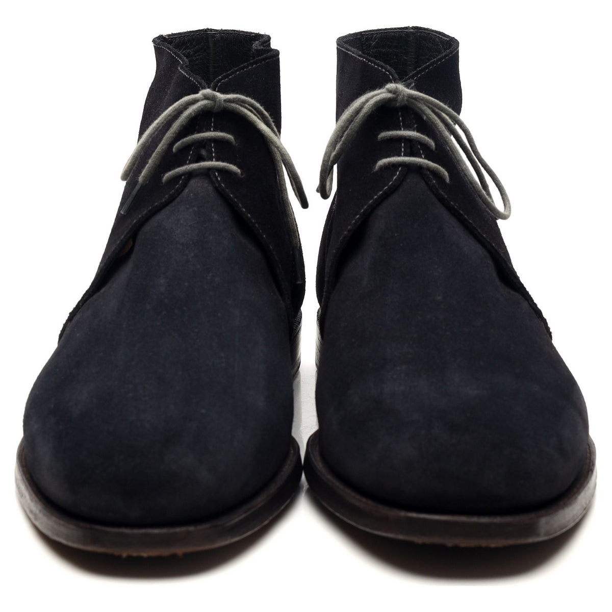 &#39;Chukka&#39; Navy Blue Suede Chukka Boots UK 11.5 E